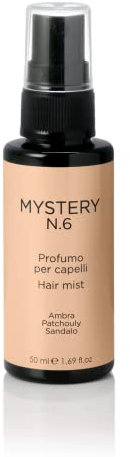 Capello Point Mystery, N. 6 Profumo per Capelli, con Note di Ambra, Patchouly e Sandalo, Avvolgente, Facilita la Pettinabilità, Azione Antcrespo, Antistatica, 50 ml