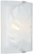 Brilliant Applique murale Uja blanc, verre/métal, 1x D45, E27, 40 W