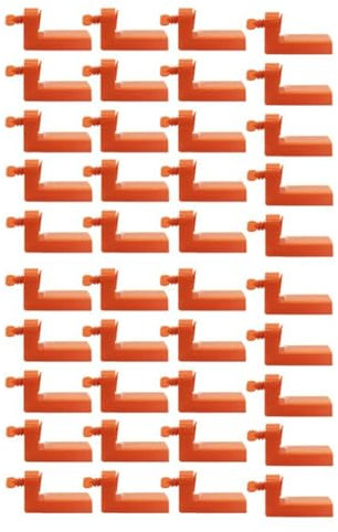 40 Uds. de NivelacióN de Azulejos de áNgulo Macho, Espaciadores de Clips para Suelo, Pared, FijacióN de CeráMica, ColocacióN, Herramientas de ConstruccióN, ConstruccióN