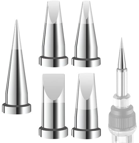 Wjelet 5 punte per saldatura di ricambio LT per Weller WP80 WSP80 WSD81 WS81 WD1000 WD2000 W13338 WSF81D8 WS81D5, manico saldatore LTS LTA LTB LTC LTD