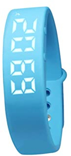 Gatuida Braccialetto Intelligente Multifunzione Con Contapassi e Monitoraggio Sonno, Display Led in Gel Di Silice Blu, Con Promemoria Vibrazione Per Attività Quotidiane e Monitoraggio Salute