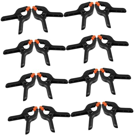 Kisangel 50piezas Abrazaderas de Resorte para Fondos de Fotografía Clips Pequeños Resistentes para Soportes de Fondo Manualidades y Estudios de Fotografía