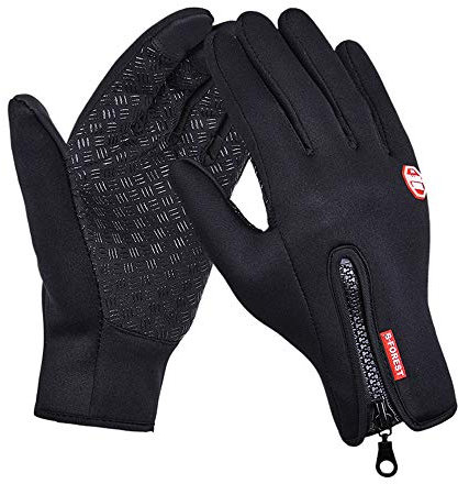 Yizhet Winterhandschuhe für Herren und Damen, Touchscreen-Thermo-Handschuhe, Winddichte & rutschfeste Sport-Laufhandschuhe, Full Finger, ideal für Radfahren & Fahren (Unisex)