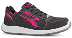 U-Power - Scarpe antinfortunistiche basse da donna ELECTRA S1P SRC ESD, grigio - rosa - RED UP RU20156 - U-Power, Grigio Rosa, 38 EU