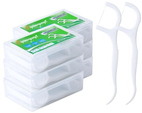 Filo interdentale 300 pezzi bastoncini interdentali con porta stuzzicadenti, filo interdentale, bastoncini interdentali usa e getta/bastoncini per la pulizia dei denti (300 PZ)