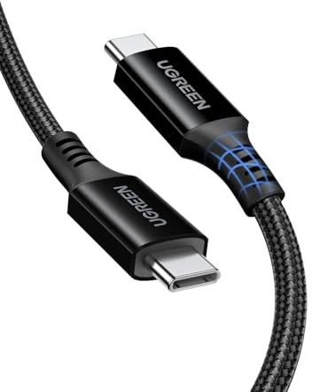 UGREEN 100W Câble USB C vers USB C PD 20V 5A Câble Type C Charge Rapide et Sync Compatible avec iPhone 17 Pro Max Air 16 15 14 Galaxy S26 Ultra S25 iPad Air mini MacBook Pro Air Pixel 10 (0,5M)