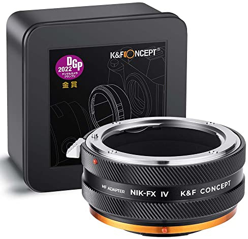 K&F Concept Bague d'adaptation Manuelle Compatible avec Utiliser Objectifs Nikon F sur Appareils Photo Fujifilm X de Version IV NIK-FX
