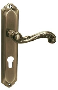 ADGO Retro Round Rod Handle 52 mm Durchmesser 9 mm Tiefe Ungewöhnlicher Stil Griff Länge 114 mm, Aluminium Innengriff Patina Finish Retro Style Handle (Schließzylinder)
