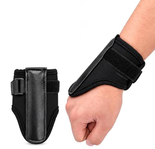 Hominas Golfträning Handled Fixator Hållare Neopren PU Justerbara Kompression Handledsbandage