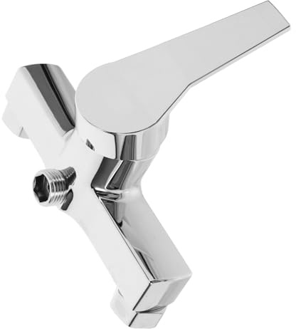 QUMIIRITY Grifo Mezclador De Baño y Ducha Empotrado, Monomando Para Agua Fría y Caliente, Aleación De Zinc Cromado, Instalación Fácil, Uso Doméstico Para Baño, 1 Unidad