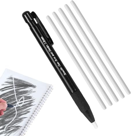 Borradores De Retráctiles | Lápiz Borrador Para Artistas | Bolígrafo Borrador Retráctil De Punta Fina De 3,8 Mm Con 5 Recambios Para Artistas Que Dibujan Trabajos De Dibujo Y Bocetos Para Niños