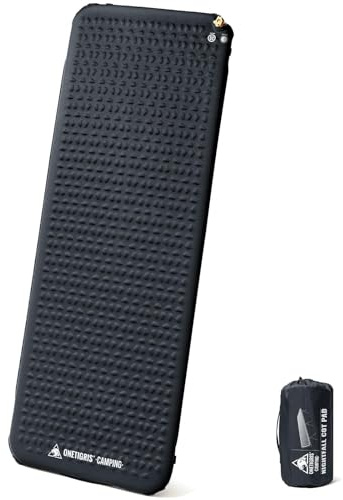 ONETIGRIS Nightfall Matelas de lit de camping, tapis de couchage auto-gonflant confortable pour berceau, léger, antidérapant, dégonflage rapide, pour camping, randonnée, camping-car, tente