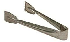 Kamino 333045 Flam Brikettzange in Silber verzinkt, Kohlezange für Kamin, Ofen oder Grill, einfache Kaminzange ohne Doppelgelenk für Briketts und Kohle, Maße: ca. 9 x 21,5 x 3,5 cm