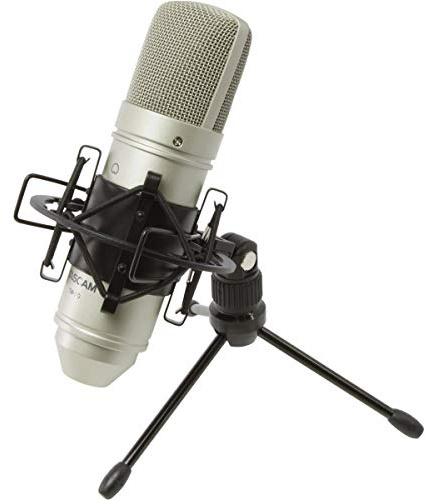 Tascam TM-80 Large Diaphagm Condenser Microphone,Silver
