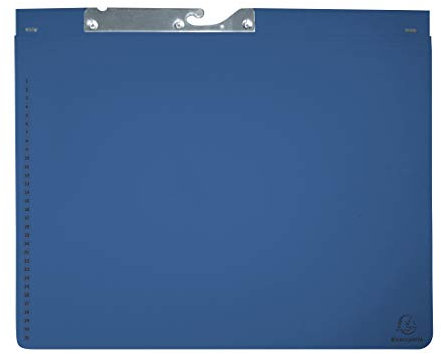 Exacompta 353107B 25er Pack Pendelhefter Exaflex aus extra starkem Recycling Karton, mit einer dehnbaren Tasche am Rückendeckel ideal für Büro, Kanzlei und Anwälte Blauer Engel blau