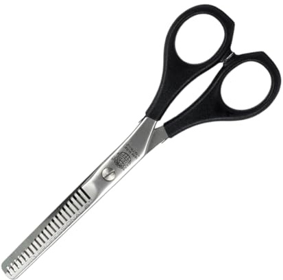 Kiepe 2113 Forbice Professionale per Sfoltire 6 Pollici con 21 Denti – Forbice sfoltitrice a doppio lato in acciaio inox, impugnatura ergonomica in plastica, Made in Italy per salone e uso domestico