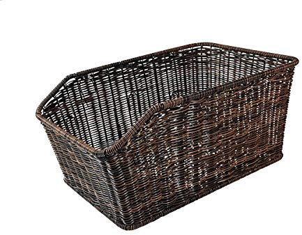 Fahrradkorb hinten XXL Gepäckträgerkorb - Red Loon für Fahrrad Gepäckträger - Fahrrad Korb im Rattanlook - Fahrrad Korb hinten Schulranzen Fahrradkorb Taschenkorb