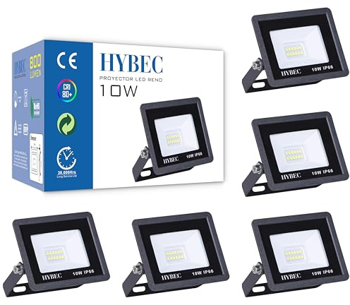 CLAR Faretto LED da Esterno 10W - Pack 5 Fari per Illuminazione Esterna