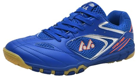 sekiueo Scarpe da Badminton da Uomo Scarpe da Tennis da Tavolo Scarpe da Squash Scarpe da Ginnastica Leggere E Traspiranti per Il Campo,Blu,43 EU