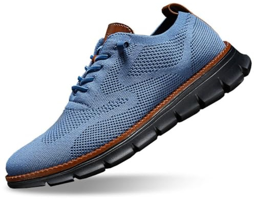 DKLOVIFU Breeze Scarpe da uomo, Urban – Ultrabequem Limited Edition Blackout, traspiranti, scarpe da ginnastica da tennis, fitness, Blu lapislazz, 43 EU