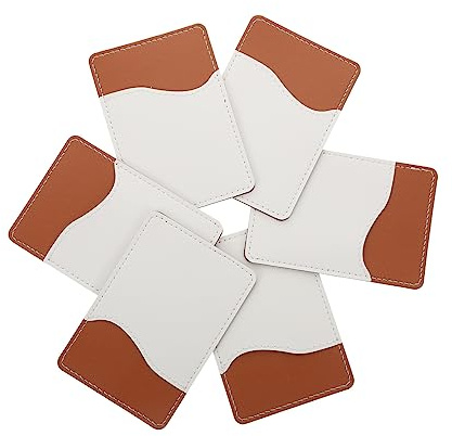 SHINEOFI 6 Set Portacarte PU per Smartphone Design Personalizzabile per Sublimazione e Adatto Id Non Influisce Sull Del Telefono