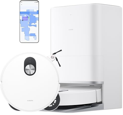 XIAOMI Robot Vacuum Aspirador 5 -Robot Aspirador Y Fregasuelos,Radar Inteligente,20 000 Pa,Elimina fácilmente, para Hogar y Mascotas Pelo,5200 mAh Autonomía 140 mins,App & Sprachsteuerung