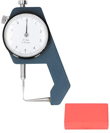 Medidor de espesor de esfera de precisión, punta curva para mediciones precisas de varias hojas, aleación de aluminio portátil