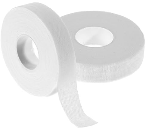 2 Rollen Sporttape Wasserfeste Klettertape 1,5cm Breit Fingertape, Tape Sport Fussball Tape Klebeband Fingertape Tapeband Für Klettern Bouldern Kraftsport Volleyball Kampfsport-10M, Weiß