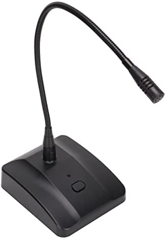 Omquot Microfono a Collo di Cigno Cablato Regolabile con Cancellazione del Rumore per Conferenze, Ripresa a 360°, Struttura Robusta, per Riunioni e Registrazioni - ABS + Metallo