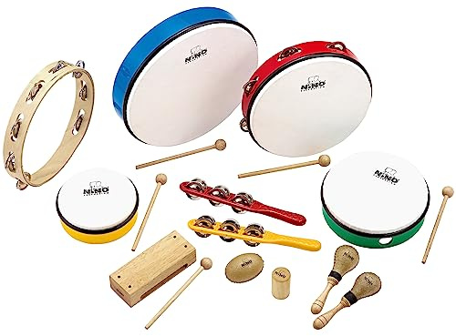 Nino Percussion NINOSET012 - Assortimento di 12 strumenti a percussione