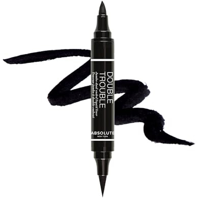 Absolute New York Double Trouble Liner Super Slim Angled Tip Double Ended Liner