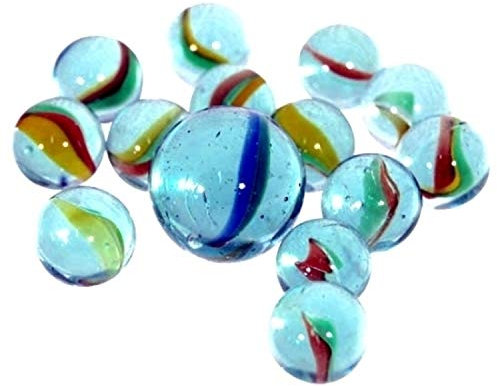 Krüger & Gregoriades Murmelspiel mit 81 Murmeln