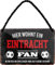 Blechschilder Hier wohnt EIN Eintracht Fan/Offizieller Eintracht Fan/Ich Bin Eintracht Fan Deko Metallschild Schild Artikel Geschenk zum Geburtstag oder Weihnachten (Schwarz (18x12))