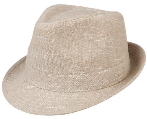 Lipodo Mendalo Trilby Chapeau de Soleil avec Bande en Tissu Chine Unicolore Unisexe Printemps Ete
