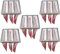vhbw 5x Taschenfilter für diverse Klima- und Lüftungsanlagen - Filter F7, 28,7 x 28,7 x 36 cm, Rosa