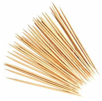 iSeventy9 100 Pieces Tooth Picks Wooden Bamboo Stick Dental Floss Toothpick Cocktail Fruit Cheese
