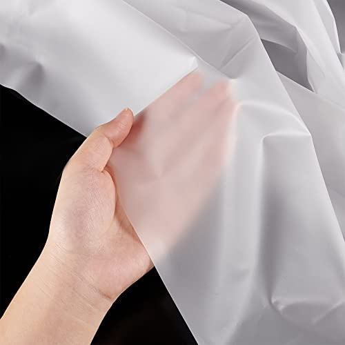 NBEADS Tessuto Traslucido, 137cm Tessuto TPU Trasparente Abbigliamento Impermeabile In PVC Materiale Impermeabile Smerigliato per Fai-Da-Te Decorazione Artigianale di Cucito, Spessore: 0.1mm