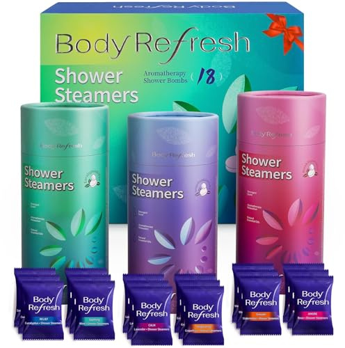 Shower Steamers Aromatherapy - 18 Pack Christmas Gift for Women Mom Wife,Stocking Stuffers for Women Men Teens Adults,Birthday Gifts for Women Men, Shower Bombs for Self Care Relaxation Home Spa