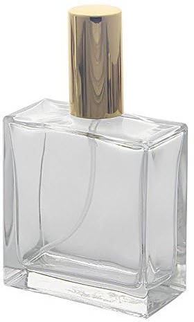 Hairfluencer – nebulizzatore per profumo in vetro da 100 ml – nebulizzatore per profumo da viaggio – nebulizzatore per profumo ricaricabile con tappo dorato – bottiglia vuota con pompa atomizzatore –