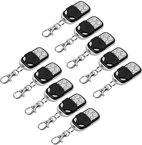 Sunydog 10Pcs Electric Cloning Universal Gate Garage Door Opener Remote Control Fobs 433MHz Replacement Key Fob