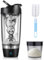SOARFLY Shaker electrico mezclador de proteinas 700ml shaker proteinas con compartimento para polvo, botella gimnasio agitador para polvo y batido de leche, sin BPA