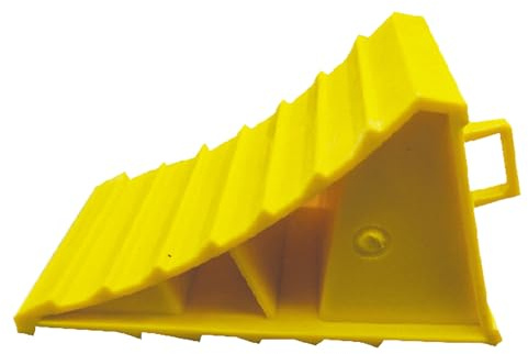 Tire Chocks – Rugged Wheel Stop Ramp, High Grip Parking Aid Block, Compact Vehicle Positioning Wedge | Secure Van Truck Stabilisation, Firm, Roadside Maintenance Helper, Portable