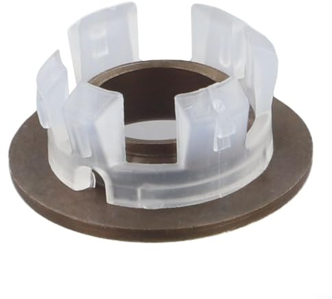 Copertura per troppopieno per lavello, inserto di ricambio in ottone per foro di inondazione rotondo da 22-24 mm, finitura in metallo spazzolato per lavabo da bagno, argento (bronzo)