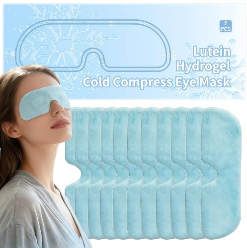 Cooling Eye Patches,Instant Cold Compress Relieves Eye Puffiness And Strain, Quickly Easing Symptoms Including Dry Eyes, Fatigue, Itchiness And Allergies.11pcs
