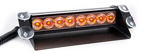 Raptors LED Technik Frontblitzer Shark 8W Scheibenblitzer für Show Cars | Scheibenblitzer 12V | Dash Light | Fake Polizei | Kennleuchte | Fake Blaulicht