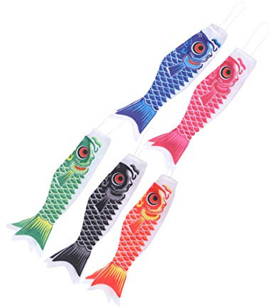 DOITOOL Manche A Vent De Jardin Pcs Manche à Vent De Carpe Japonaise Manche à Vent Koinobori Japonaise Drapeau De Carpe pour La Décoration D' h?tel De Restaurant (40Cm) Manches À Air