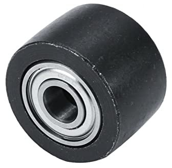 ALEOHALTER Replacement for Belt Sander Pulley Wheel 20x520mm Disc Pneumatic Tool Home Easy Install Air Belt Sander Pulley Wheel Polishing Grinding Accessories(Black)