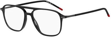 HUGO Quadratisch Azetat Brillen in Schwarz für Herren, Brille mit Sehstärke, optional mit Sonnenbrillen tönung oder Blaulichtfilter (Modell HG 1232)