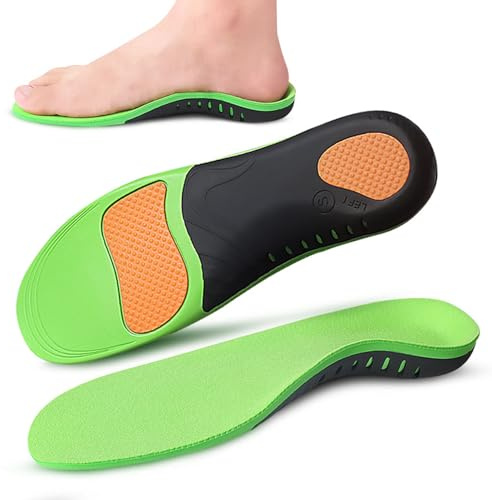 Soletta Ortesiche per Bambini e Adulti - Solette di Supporto dell'Arco Plantare per Fascite Plantare, Piedi Piatti e Tallone del Piede