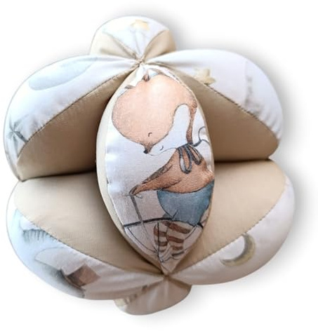 Surikatokids - Juguetes Bebes 0-3 Meses - Pelota Montessori - Bola Sensorial Bebe (Circus)